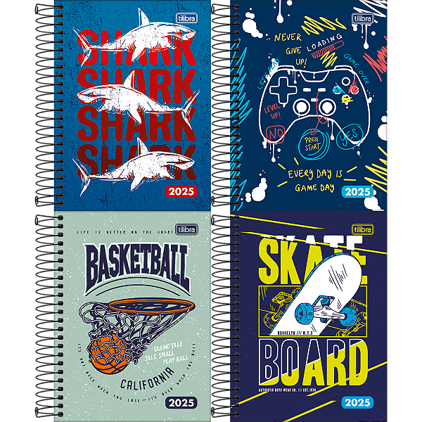 Agenda 2026 D Mais Masculina Diária Espiral Capa Dura M4 (11,7 X 16,4cm) 176 Folhas Tilibra Ref: 291072