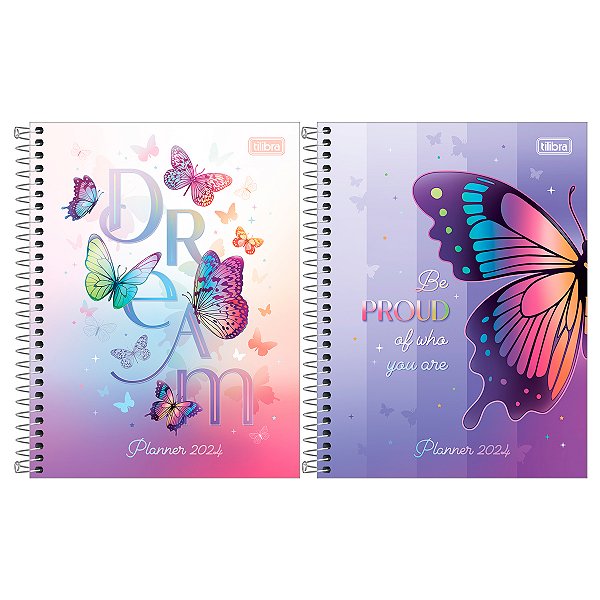 Agenda 2024 Planner Daisy Espiral Capa Dura M7 (17,7 X 24cm) 80 Folhas Tilibra Ref: 339440