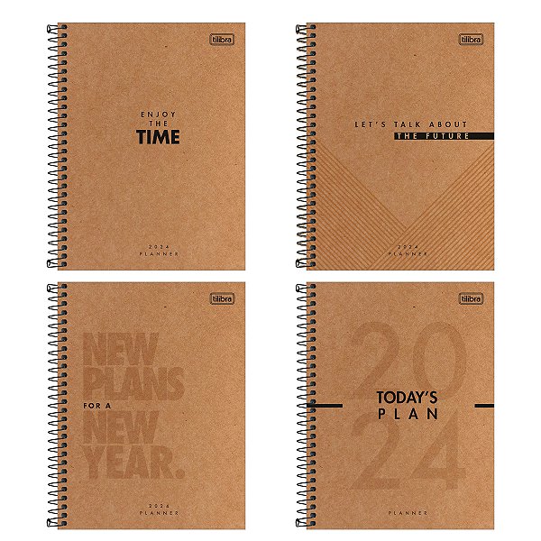 Agenda 2025 Planner Kraftwork Espiral Capa Dura M7 (17,7 X 24cm) 80 Folhas 90g/m² Tilibra Ref: 339458