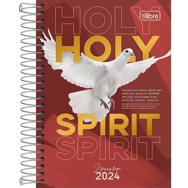 Agenda 2024 Louvor Diária Espiral Capa Dura M5 (12,9 X 18,7cm) 208 Folhas Tilibra Ref: 314277