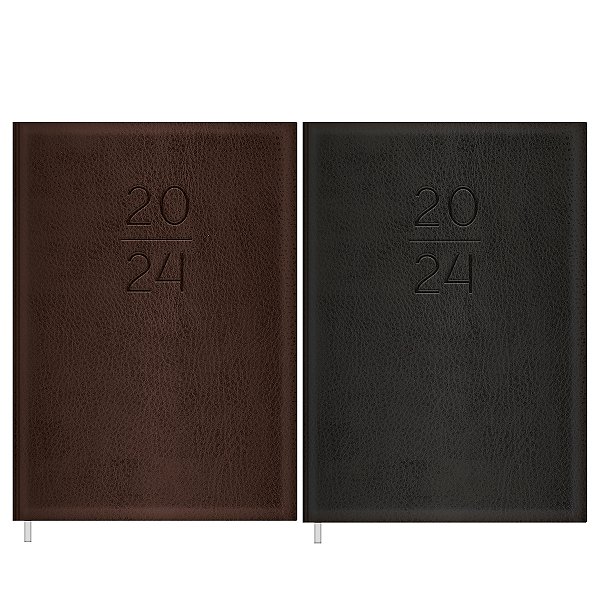 Agenda 2025 Executivo Diária Costurada Capa Couro M6 (14,5 X 20,5cm) 208 Folhas Tilibra Ref: 120871
