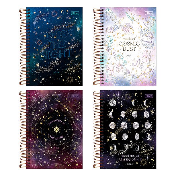 Agenda 2024 Magic Diária Espiral Capa Dura M6 (14 X 20cm) 176 Folhas Tilibra Ref: 339431