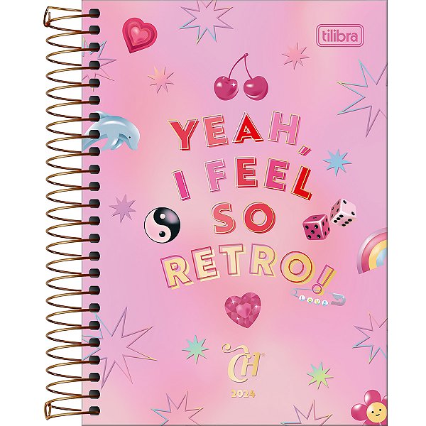 Agenda 2024 Capricho Diária Espiral Capa Dura M5 (12,9 X 18,7cm) 176 Folhas Tilibra Ref: 305031