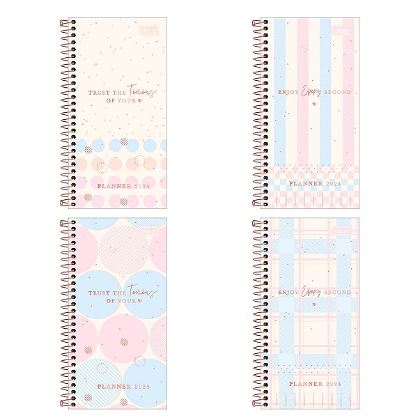 Agenda 2025 Planner Soho Espiral Capa Dura M7 Slim (11,9 X 24cm) 80 Folhas 90g/m² Tilibra Ref: 327093