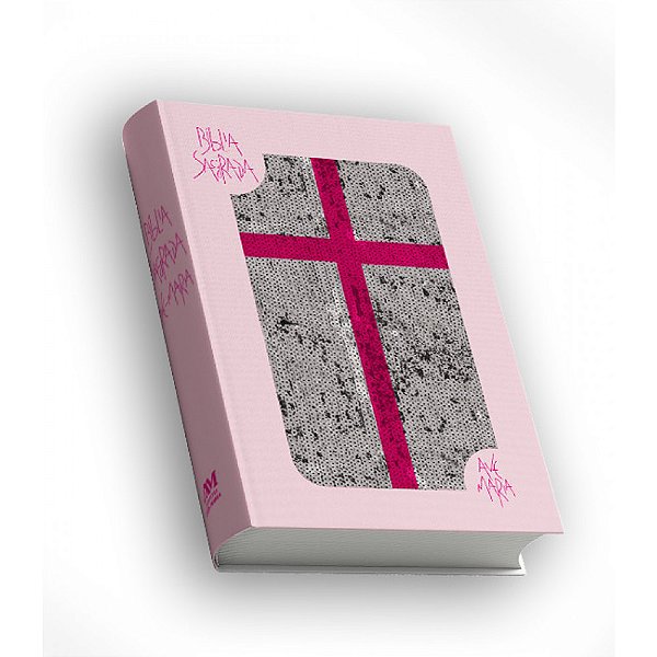 Bíblia Sagrada Ave-Maria - Católica - Capa Dura Rosa Lantejoula