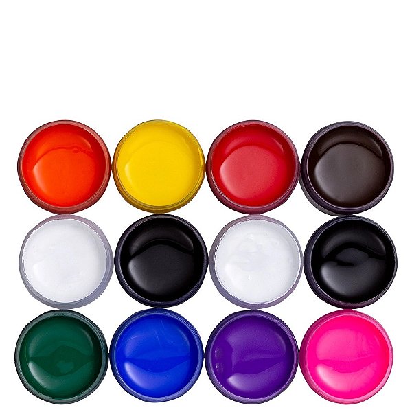 Pintura Facial Líquido 12 Cores 15ml ColorMake Ref: 1210