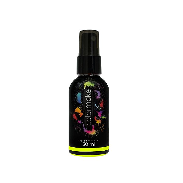 Tinta Spray Pinta Cabelo Amarelo Neon 50ml ColorMake Ref3600