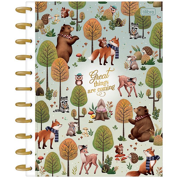 Caderno 10x1 Matérias Universitário Tilidisco Connect Loveland Disco Capa Dura 160 Folhas 90g/m² Tilibra Ref: 351407