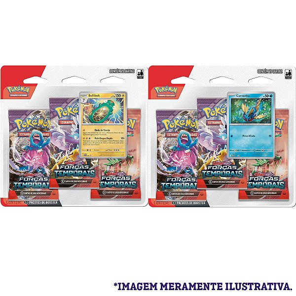 Jogo De Carta Pokemon Deck Escarlate E Violeta 5 Forças Temporais Com 19 Cartas Copag