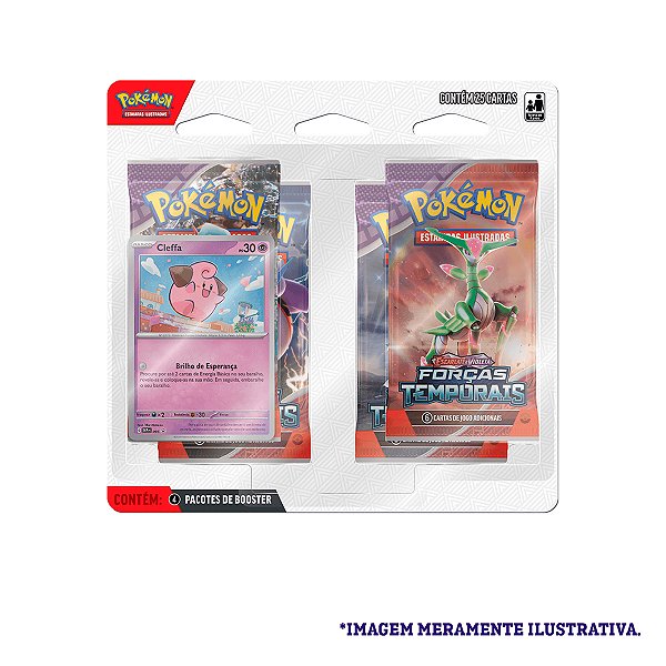 Jogo De Carta Pokemon Deck Escarlate E Violeta 5 Forças Temporais Com 25 Cartas Copag