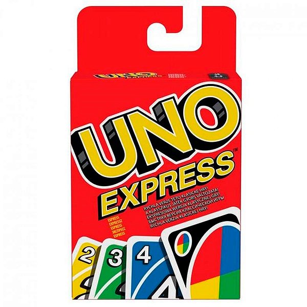 Jogo De Baralho Uno Express Acessível Daltonismo 56 Cartas Mattel Ref: GDR45