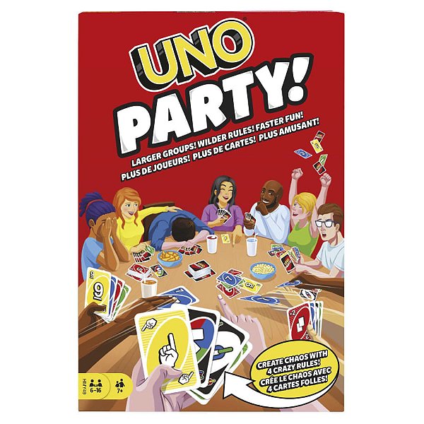 Jogo De Baralho Uno Party! 224 Cartas Mattel Ref: HMY49