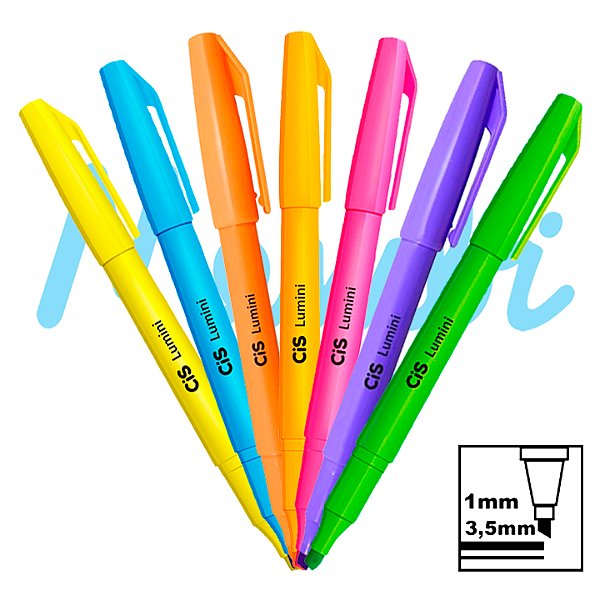 Marca Texto Cis Lumini Cores Neon