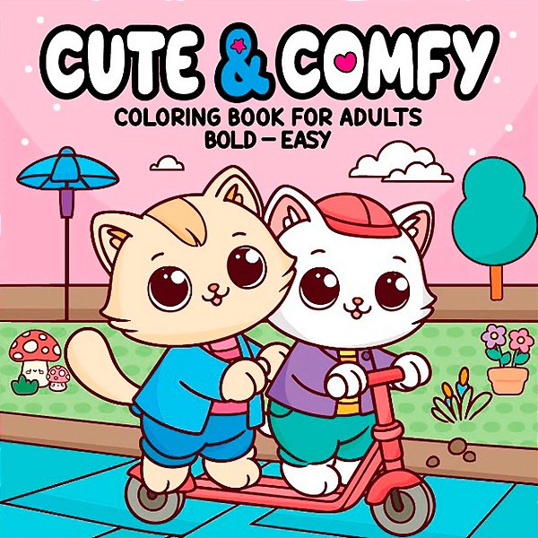 Livro Para Colorir Bobbie Goods Cute E Comfy 5 Rosa 32 Páginas 150g/m² Camelot