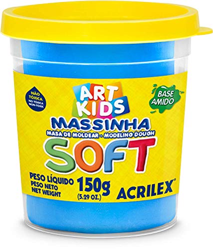 Massa De Modelar Acrilex Soft 109-Azul 150g Ref: 07315