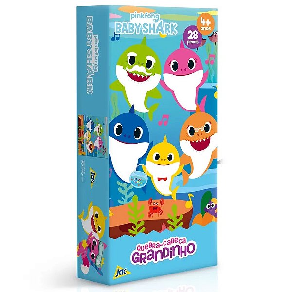 Quebra-Cabeça Gigante Baby Shark 28 peças Toyster Ref: 2646