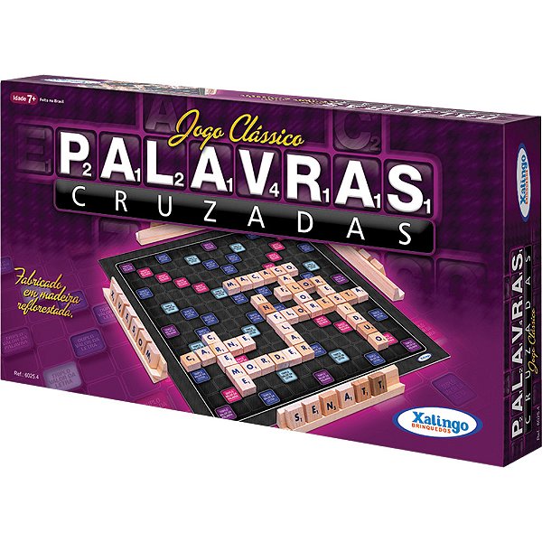 Jogo de Palavras Cruzadas Clássico Madeira Xalingo Ref: 6025.4