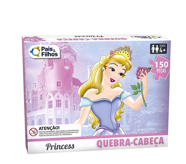 Quebra-Cabeça Princess 150 peças Pais e Filho Ref: 2863