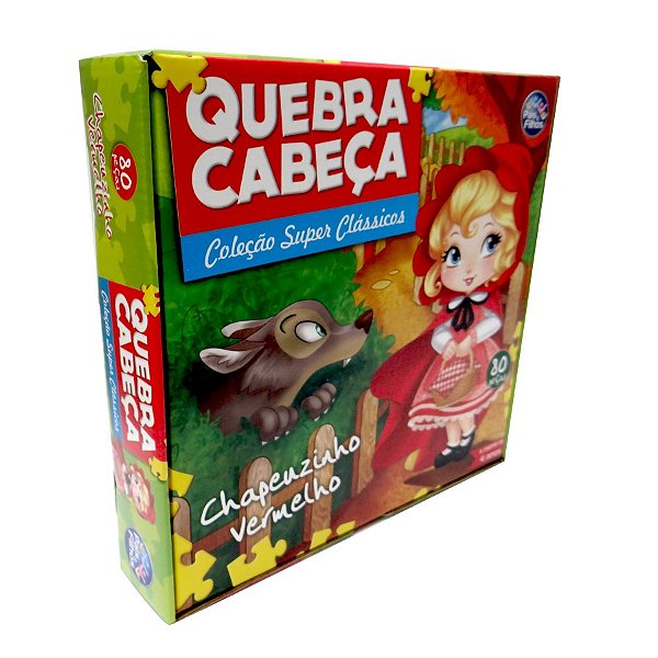 Quebra-Cabeça Chapeuzinho Vermelho 80 peças Pais e Filho Ref: 2862