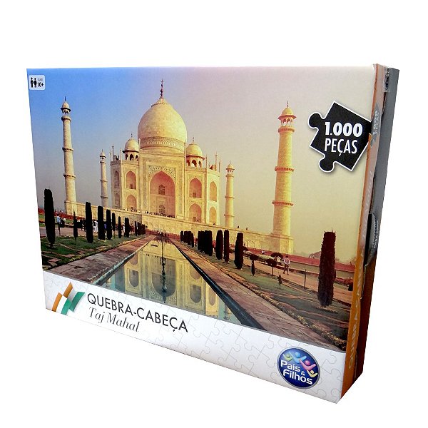 Quebra-Cabeça Taj Mahal 1000 peças Pais e Filhos Ref: 7267