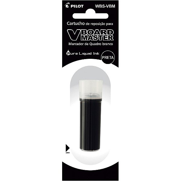 Reabastecedor Refil para Quadro Branco Preto do Marcador Board Master Pilot