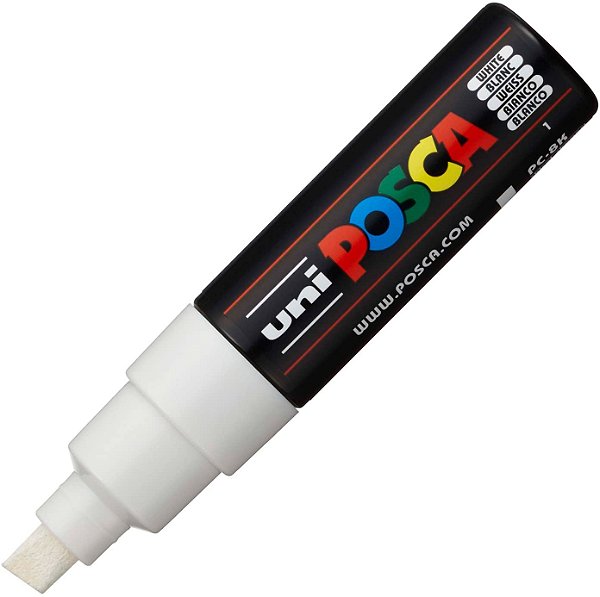 Marcador Caneta Posca 1 Branco PC-8K 8.0 mm Uni