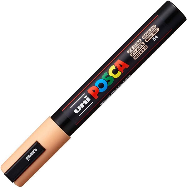 Caneta Marcador Posca 54 Laranja Claro PC-5M 1.8 - 2.5 mm Uni