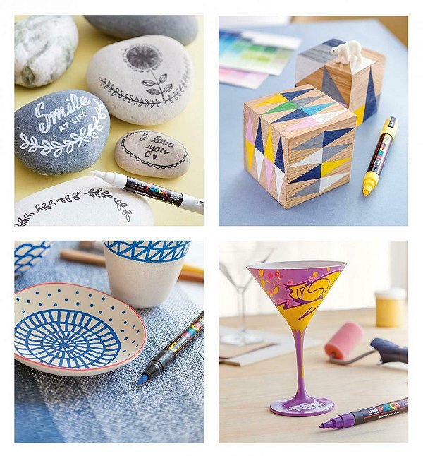 Caneta Marcador Posca P6 Verde Água PC-5M 1.8 - 2.5 mm Uni