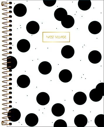 Caderno 1 x 1 Colegial West Village 80 folhas Espiral Capa Dura Tilibra Ref: 229598