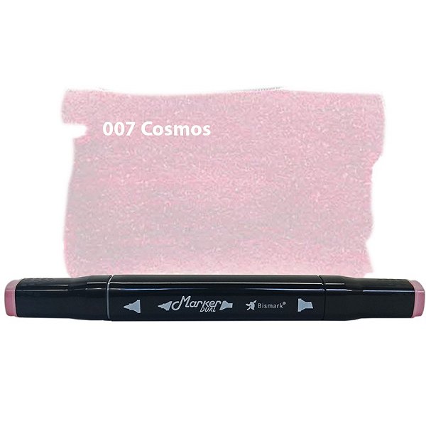 Caneta Marcador Permanente Duas Pontas 007 Cosmos Bismark