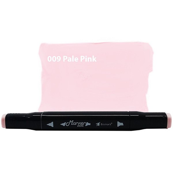 Caneta Marcador Permanente Duas Pontas 009 Pale Pink Rosa Palido Bismark