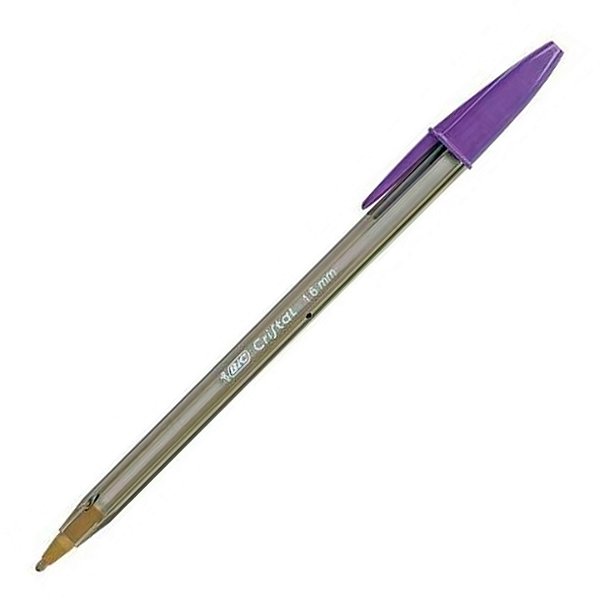 Caneta Bic Cristal Roxa 1.6 Bold Fashion Ref: 892139