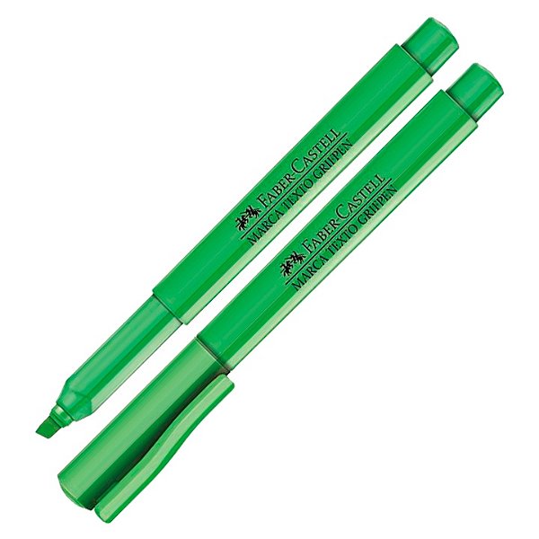 Marca Texto Verde Grifpen Faber Castell Ref: MT/VDZF