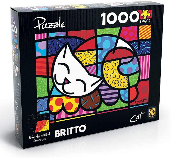 Quebra-Cabeça Romero Brito 1000 Peças Grow Ref: 03264