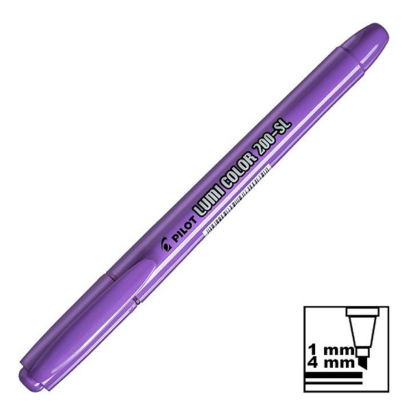 Marca Texto Roxo Neon Lumi Color 200-SL Pilot
