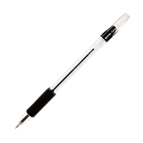 Caneta Pilot Esferográfica BPS Grip 0.7 Preta Ref: BPSGRIP 0.7PT