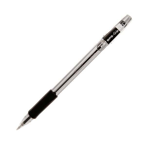 Caneta Pilot Esferográfica BPS Grip 1.0 Preta Ref: BPSGRIP 1.0PR