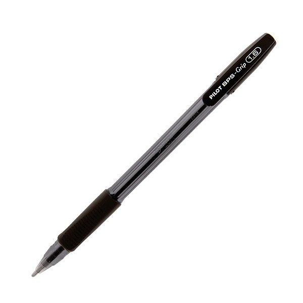 Caneta Pilot Esferográfica BPS Grip 1.6 Preta Ref: BPSGRIP 1.6PR