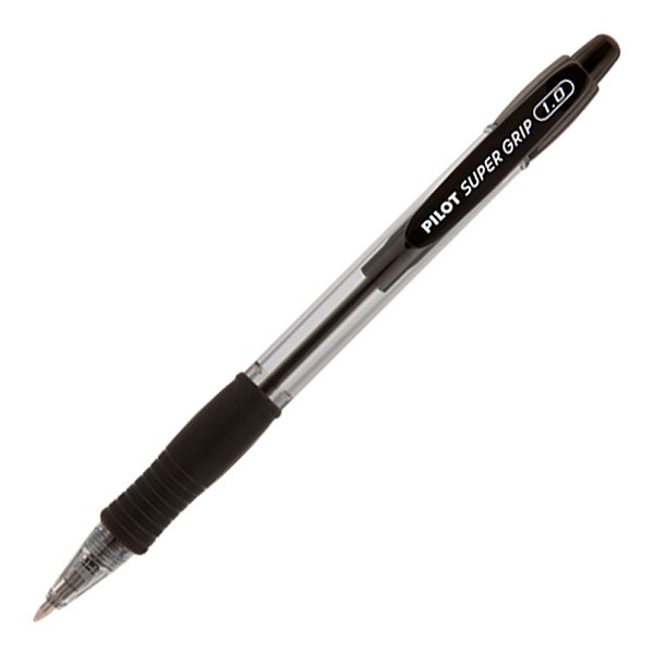 Caneta Pilot Esferográfica Retrátil Super Grip 1.0 mm Preta Ref: BPGP-10R 1.0PT