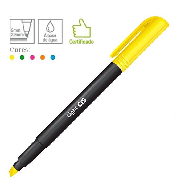 Marca Texto Amarelo Cis Light