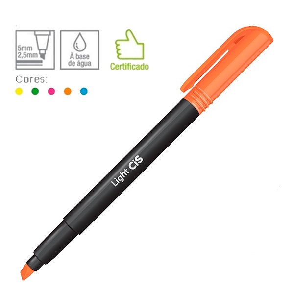 Marca Texto Laranja Cis Light