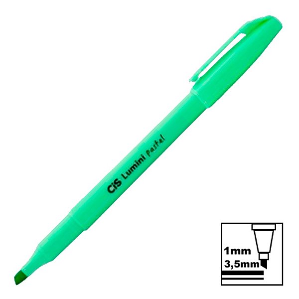 Marca Texto Cis Lumini Tradicional Verde Tons Pastel Ref: 57.0300