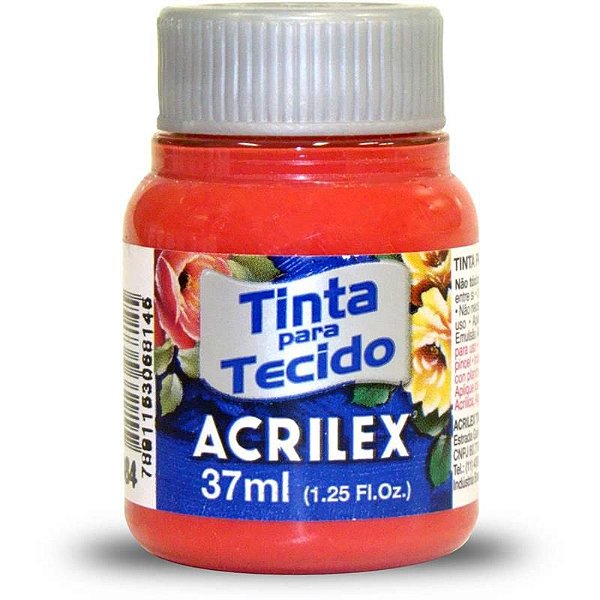 Tinta para Tecido Fosca 984 Vermelho Natal 37 ml Acrilex