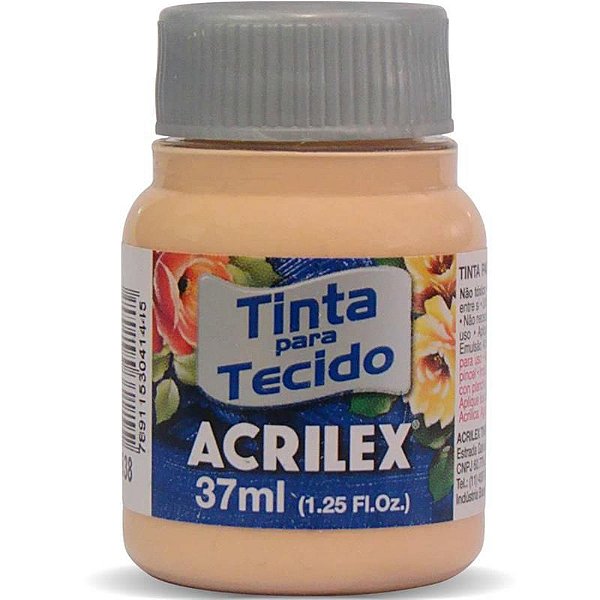 Tinta para Tecido Fosca 538 Amarelo Pele 37 ml Acrilex