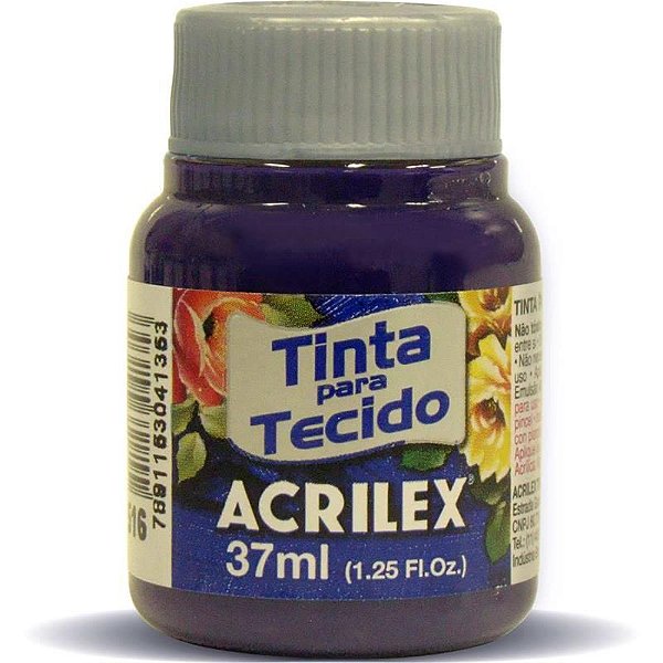 Tinta para Tecido Fosca 516 Violeta 37 ml Acrilex
