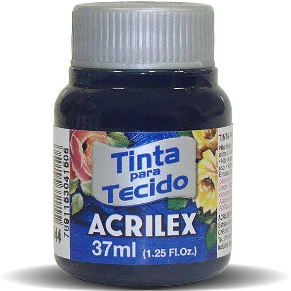 Tinta para Tecido Fosca 544 Azul Marinho 37 ml Acrilex