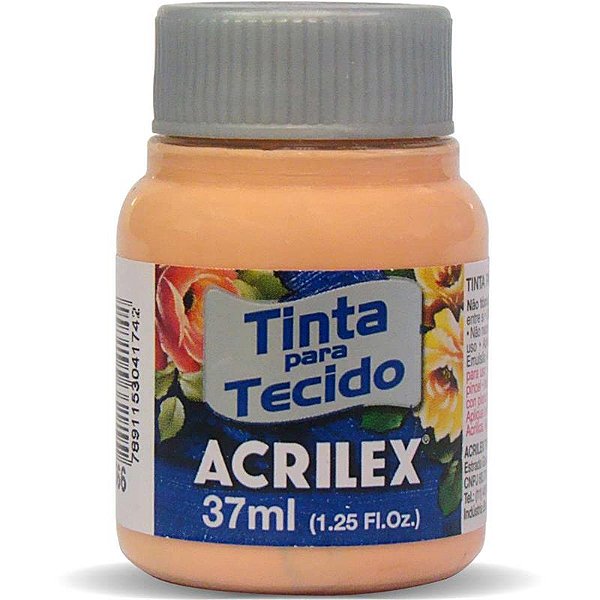 Tinta para Tecido Fosca 566 Pêssego 37 ml Acrilex