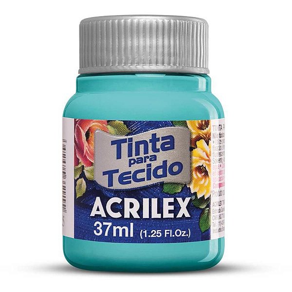 Tinta para Tecido Fosca 577 Turquesa 37 ml Acrilex