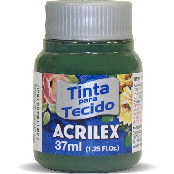 Tinta para Tecido Fosca 546 Verde Pinheiro 37 ml Acrilex