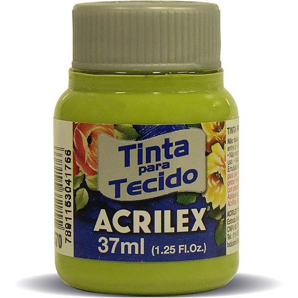 Tinta para Tecido Fosca 570 Verde Pistache 37 ml Acrilex